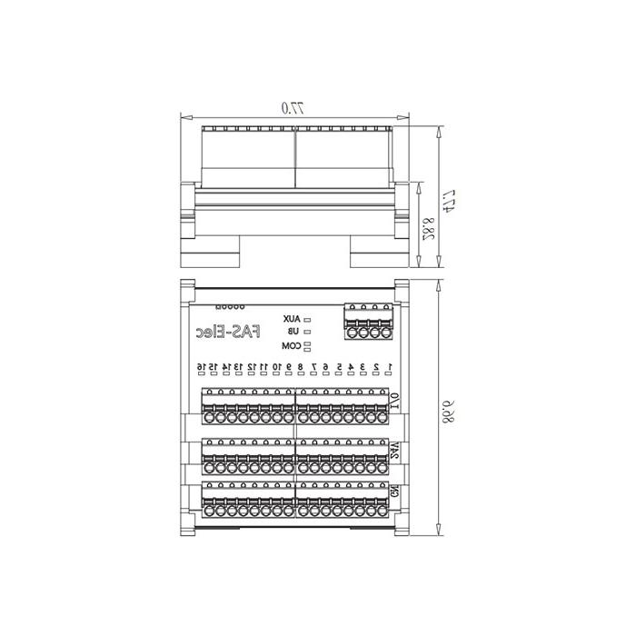 IP20、IO-Link Hub、PNP、16DI/DO 可配置、端子式模块、00BH11S